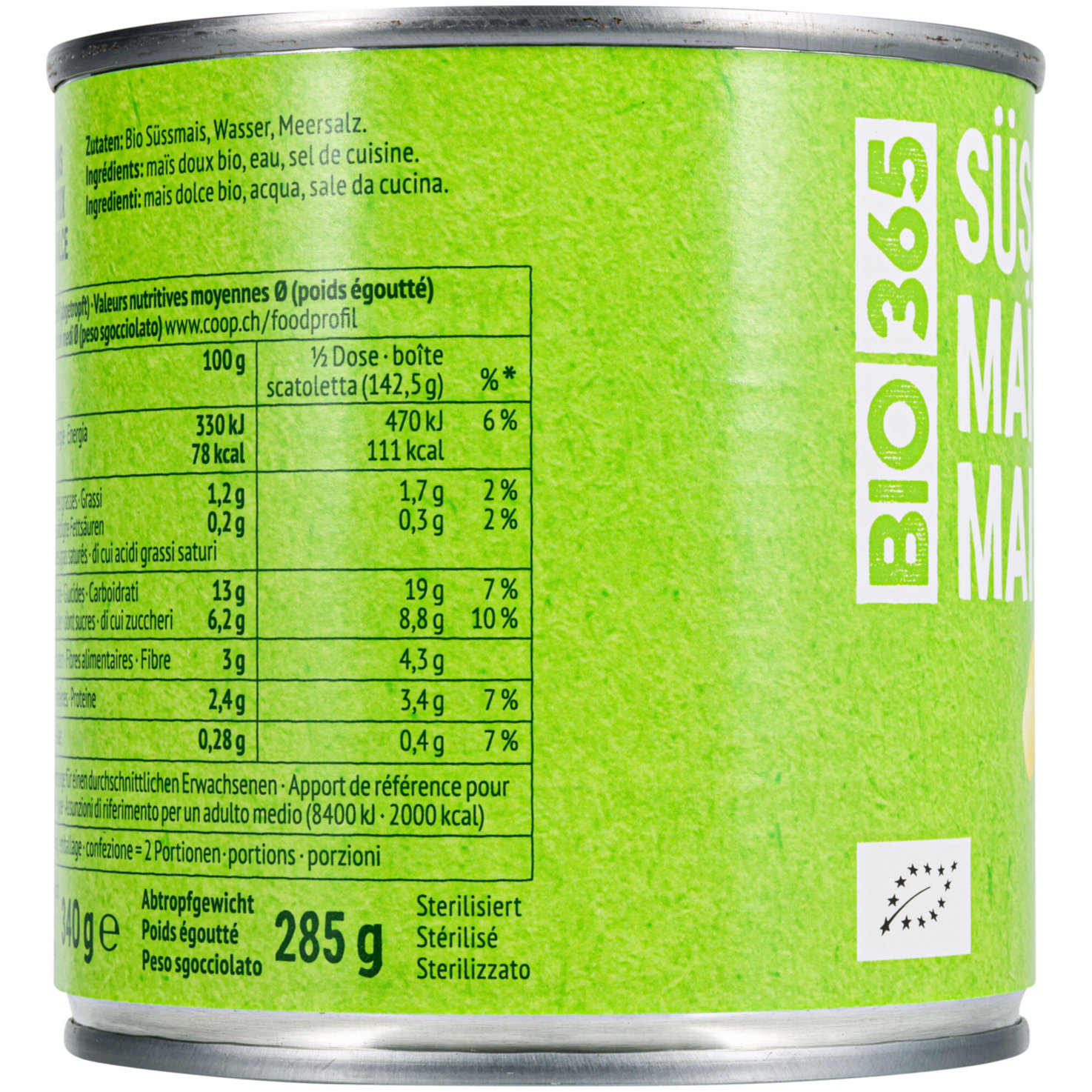 Bio 365 Süssmais