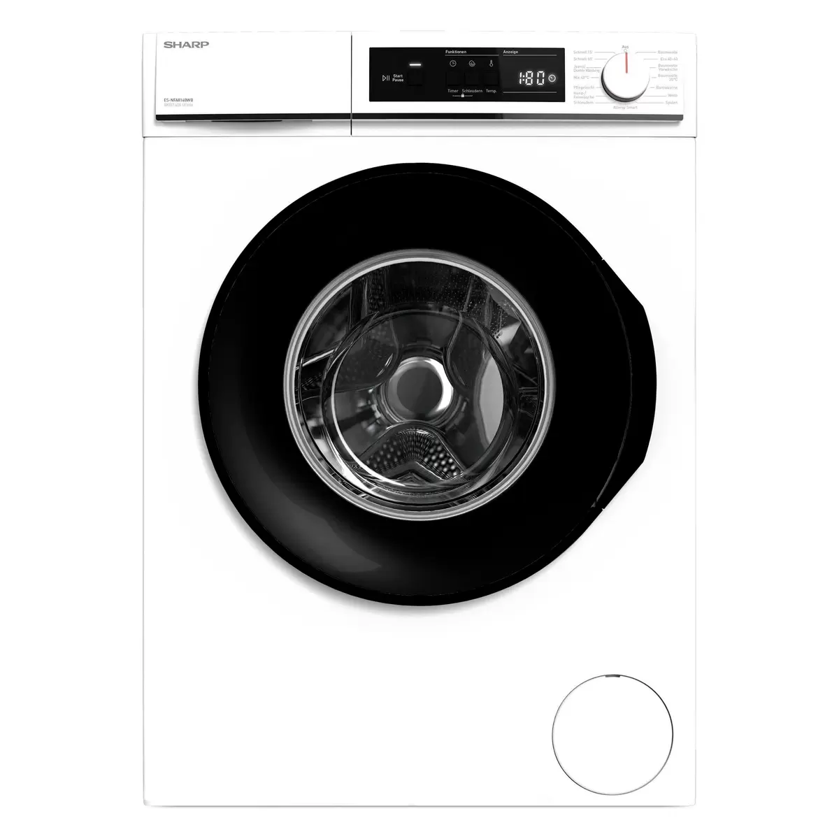 Set Waschmaschine und Trockner Sharp Waschturm 8kg WB2 weiss