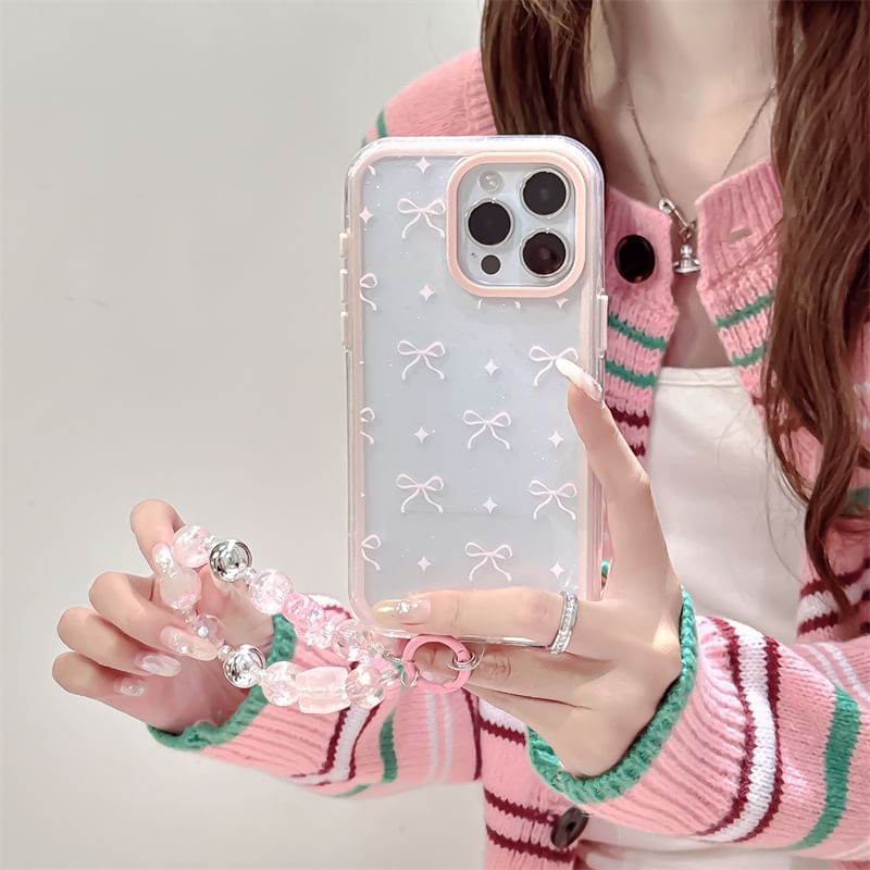 Elliure - Bow telefoonhoesje / bandje / set - Apple iPhone 16 Pro Max / 16 Pro / 16 Plus / 16 / 15 Pro Max / 15 Pro / 15 Plus / 15 / 14 Pro Max / 14 Pro / 14 Plus / 14 / SE / 13 Pro Max / 13 Pro / 13