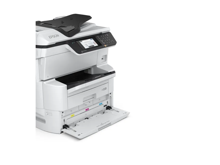 Epson WorkForce Pro WF-C878RDWF - Multifunktionsprinter - farve - blækprinter - A3 (297 x 420 mm) (original) - A3 (medie) - op til 22 spm (kopiering) - op til 24 spm (udskriver) - 335 ark - 33.6 Kbps - Gigabit LAN, Wi-Fi(n), USB 3.0, USB 2.0 vært