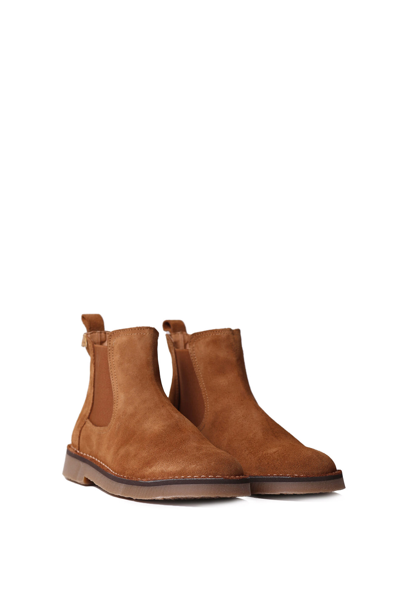 Botas de camurça femininas até o tornozelo