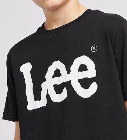 Lee T-Shirt - WobBlå Graphic - Sort