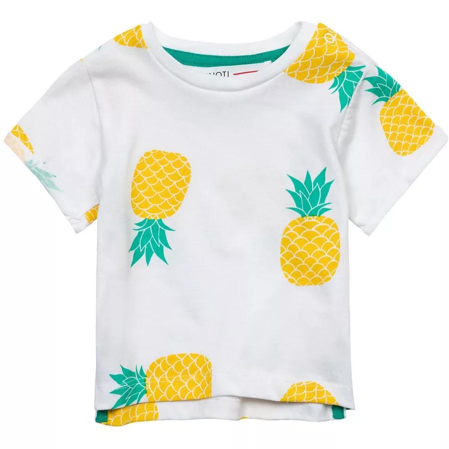 MINOTI Shorts und T-Shirt im Set WeißGrün