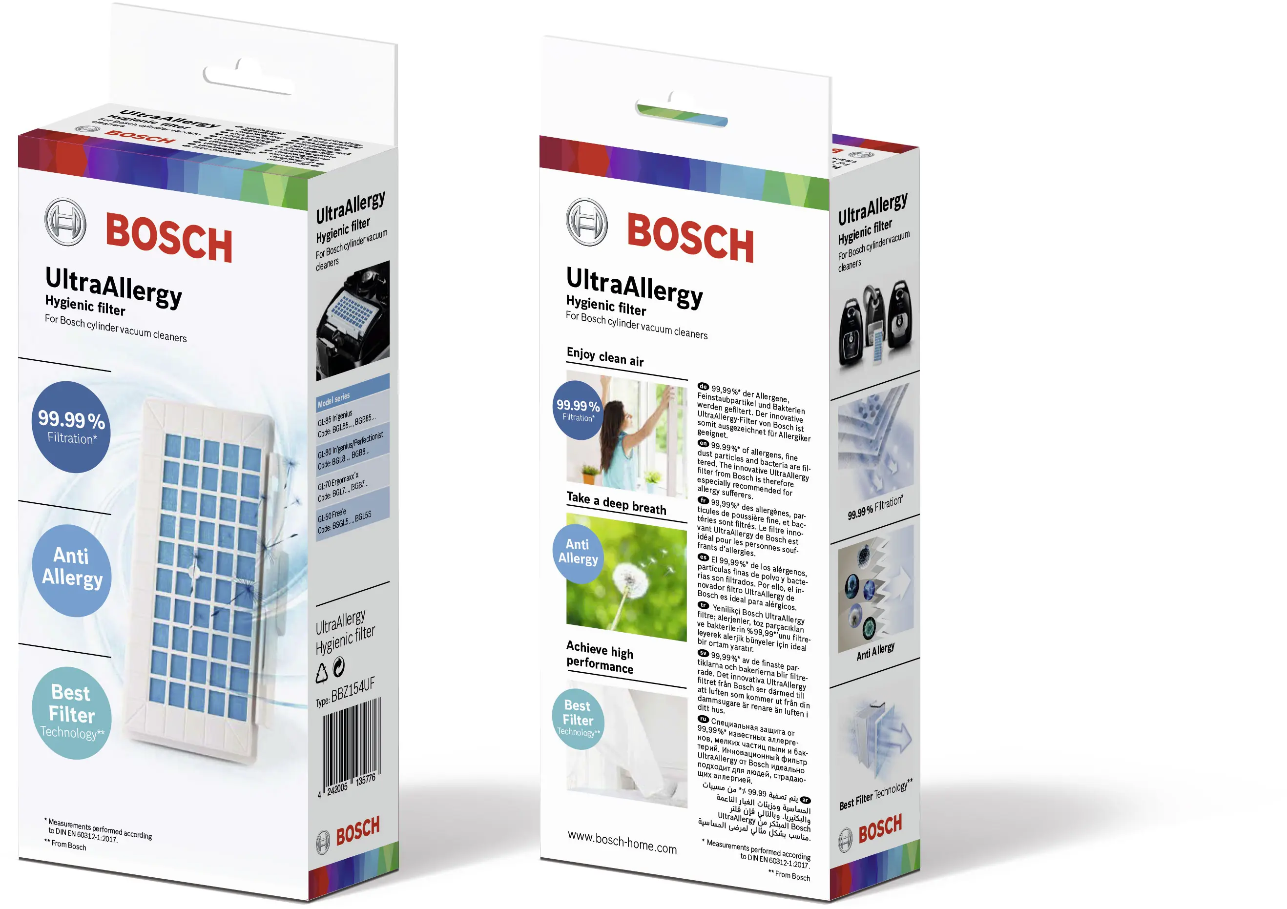 Krachtig hygienefilter voor stofzuigers 17004549 • BBZ154UF