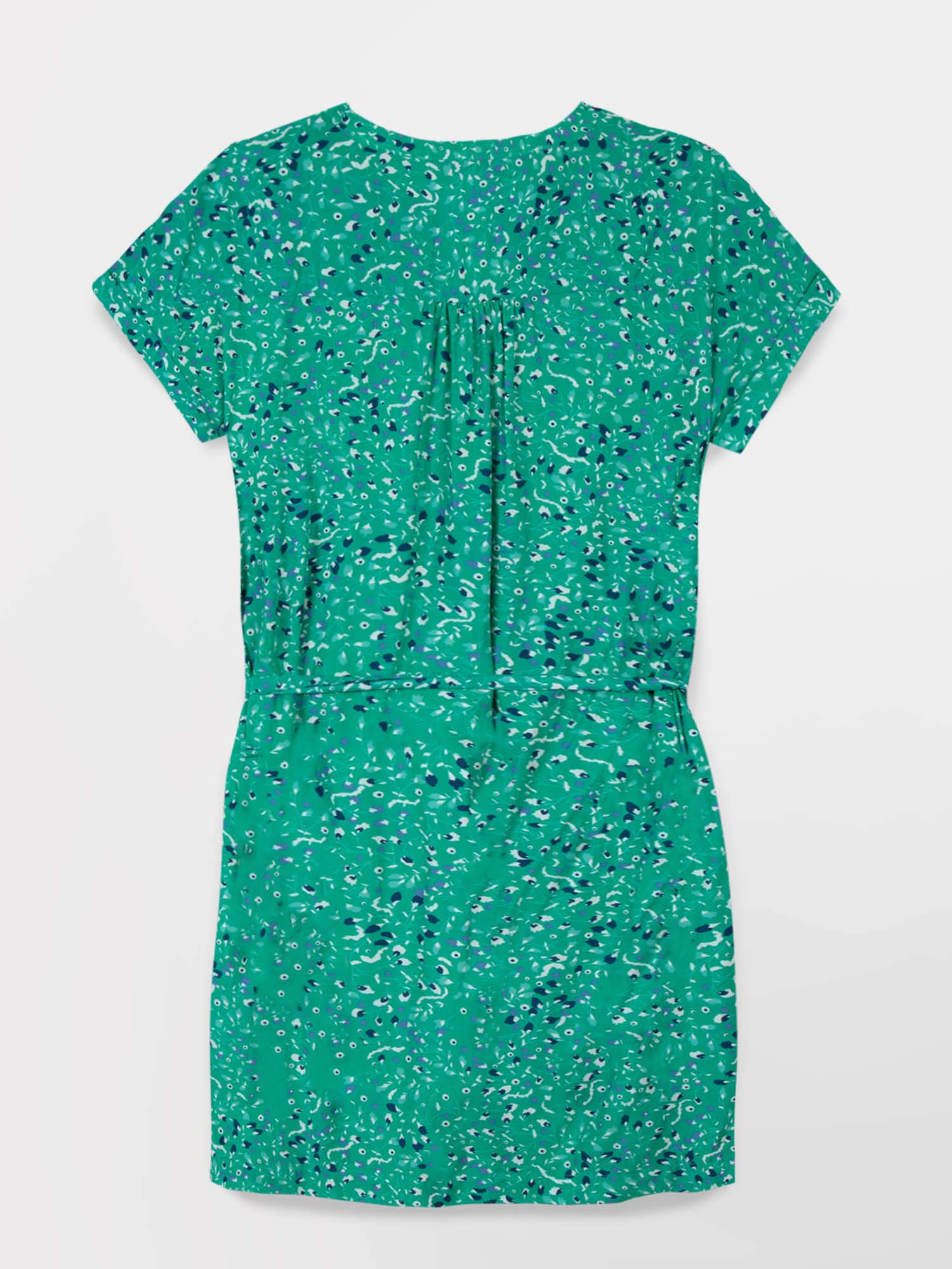 Robe Femme Fluide & Légère Motif Floral Vert
