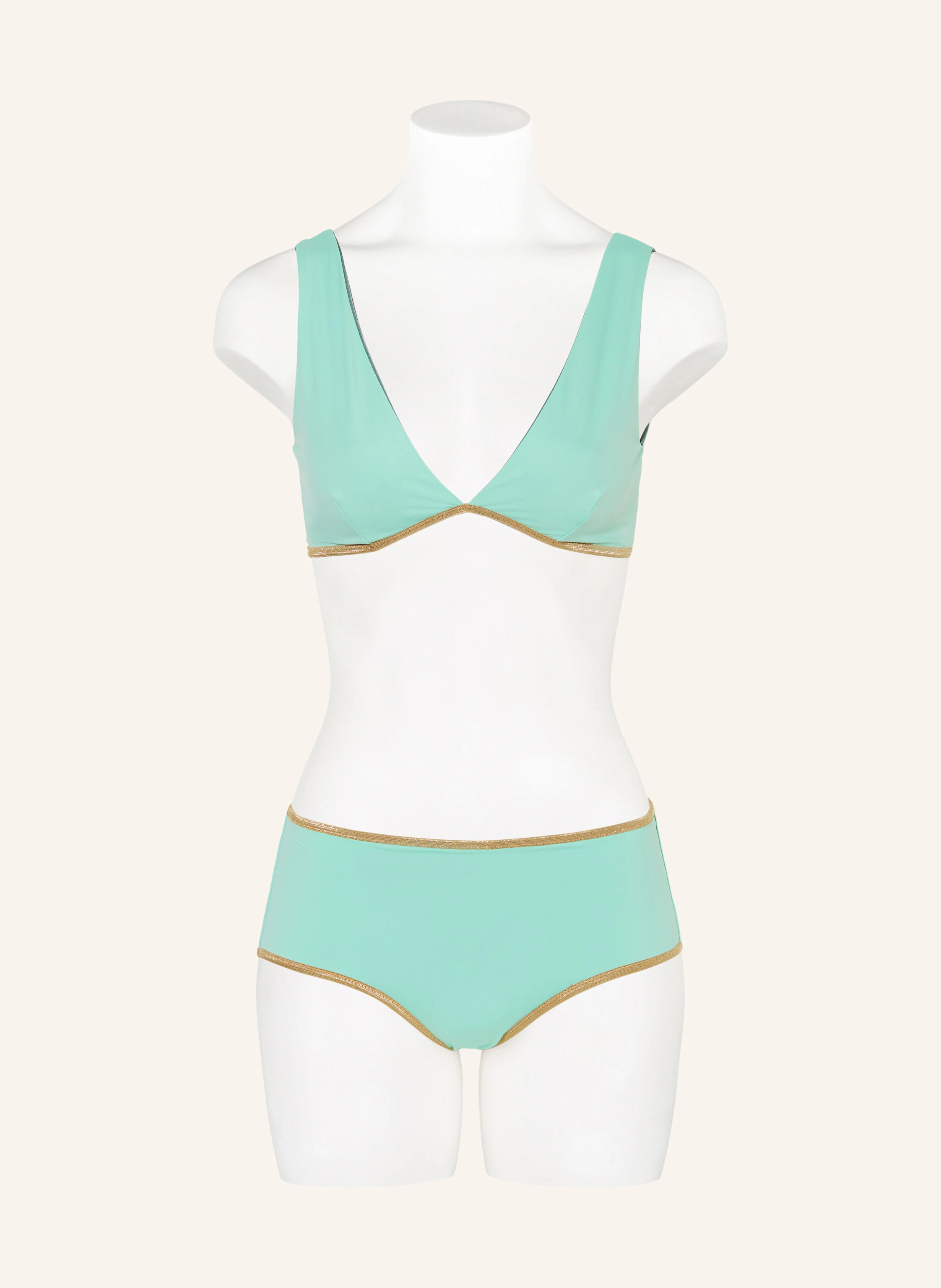 MYMARINI Bustier-Bikini-Top POOL BRA SHINE zum Wenden mit UV-Schutz 50+