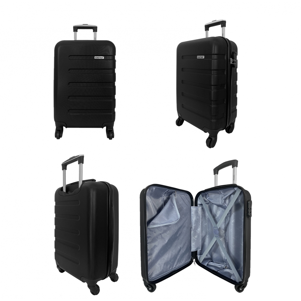 Cactus Lot 3 valises dont 1 valise cabine rigides Cactus ABS