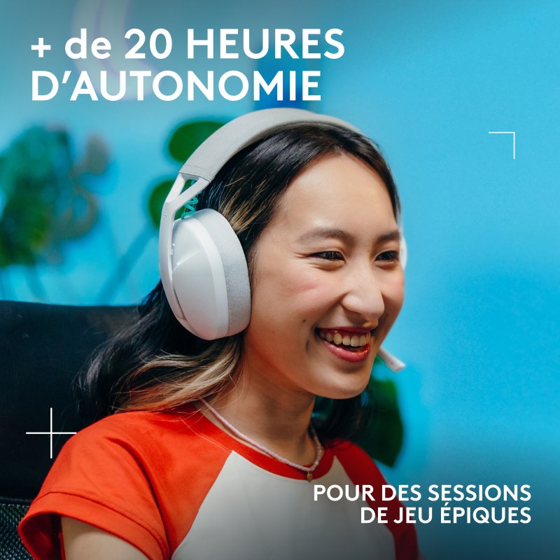 Logitech G G321 LIGHTSPEED Casque Sans fil Arceau Gaming USB Type-C Bluetooth Blanc