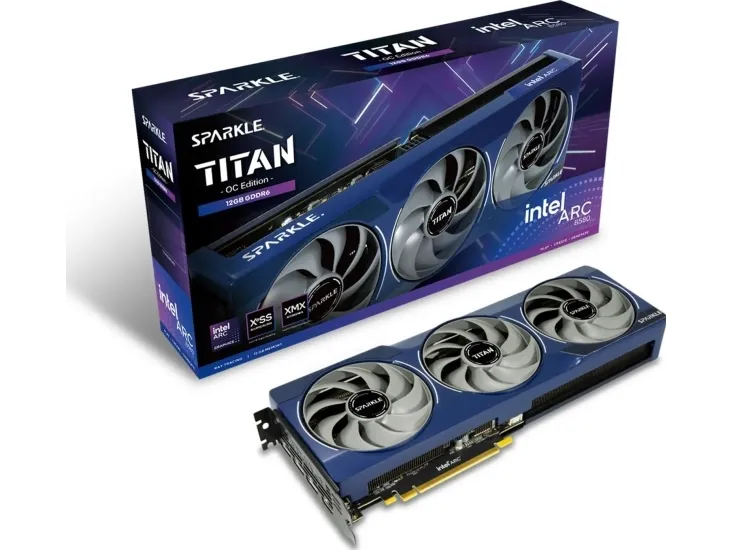 SPARKLE Intel Arc B580 TITAN OC - Grafikkort - Arc B580 - 12 GB GDDR6 - PCIe 4.0 x8 - 3 x DisplayPort, HDMI