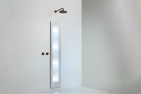 Sunshower Round Plus Large White infraroodlamp en UV 33x185x10cm