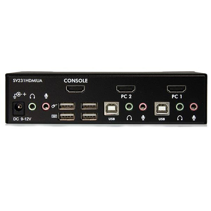 StarTech.com Commutateur KVM HDMI USB 2 ports avec audio
