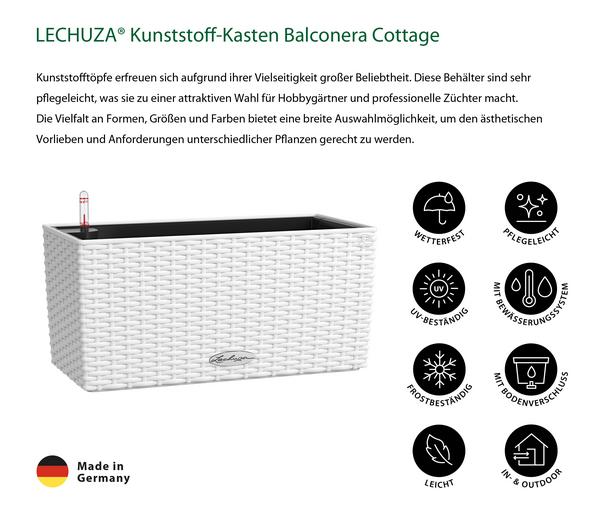 LECHUZA® Kunststoff-Kasten Balconera Cottage,