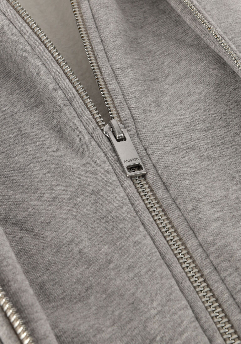 lichtgrijze axel arigato truien/vesten trey melange hoodie