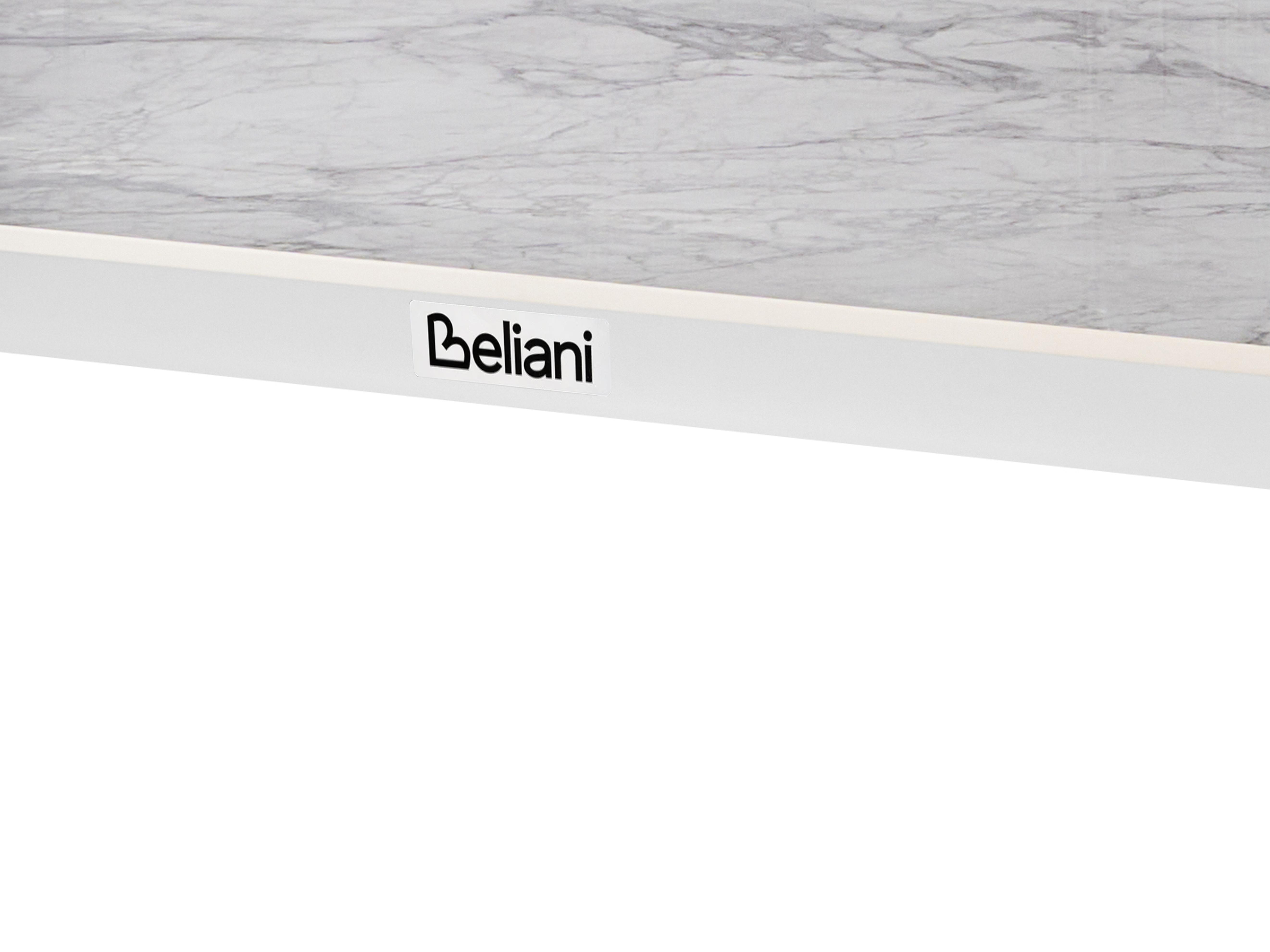 Tuin eettafel FELETTO 180 cm 90 cm Steen Wit marmer