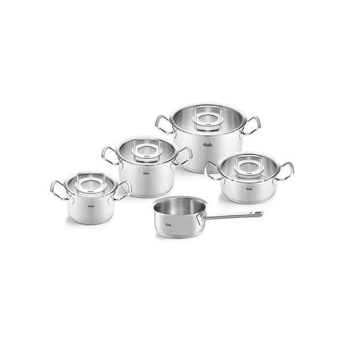 Fissler Original-Profi Collection® Topf-Set 5-tlg. mit Glasdeckeln + Stielkasserolle