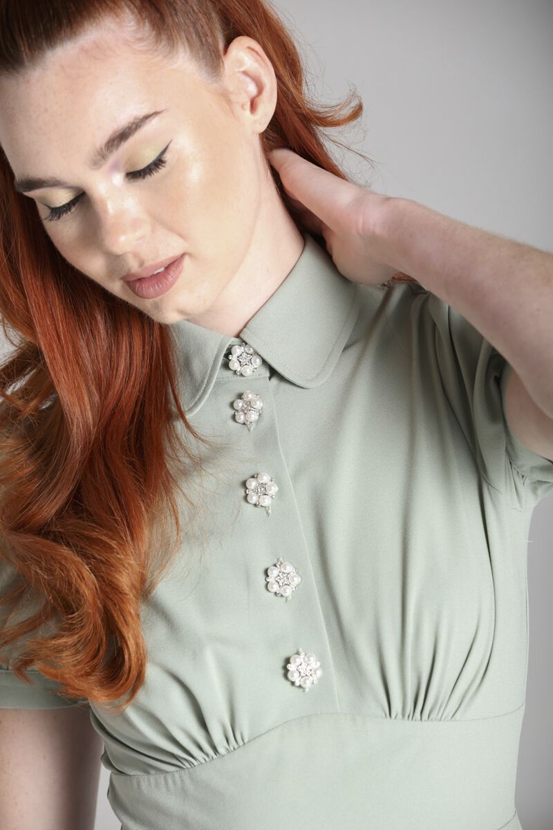 Maddy Dress | Hell Bunny Robe mi-longue