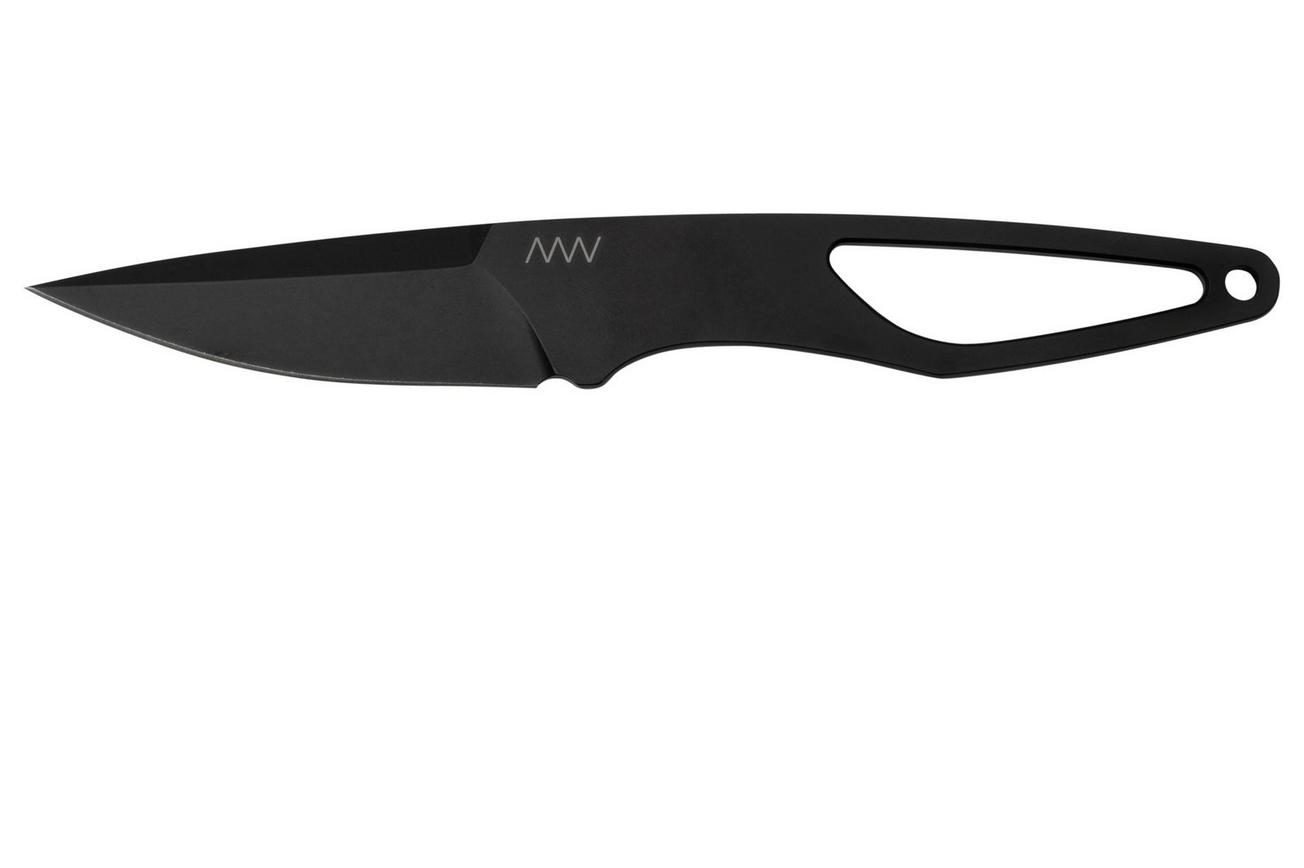 ANV Knives P100 Sleipner Cerakote, No Paracord, P100-036, Black Kydex Sheath, nekmes