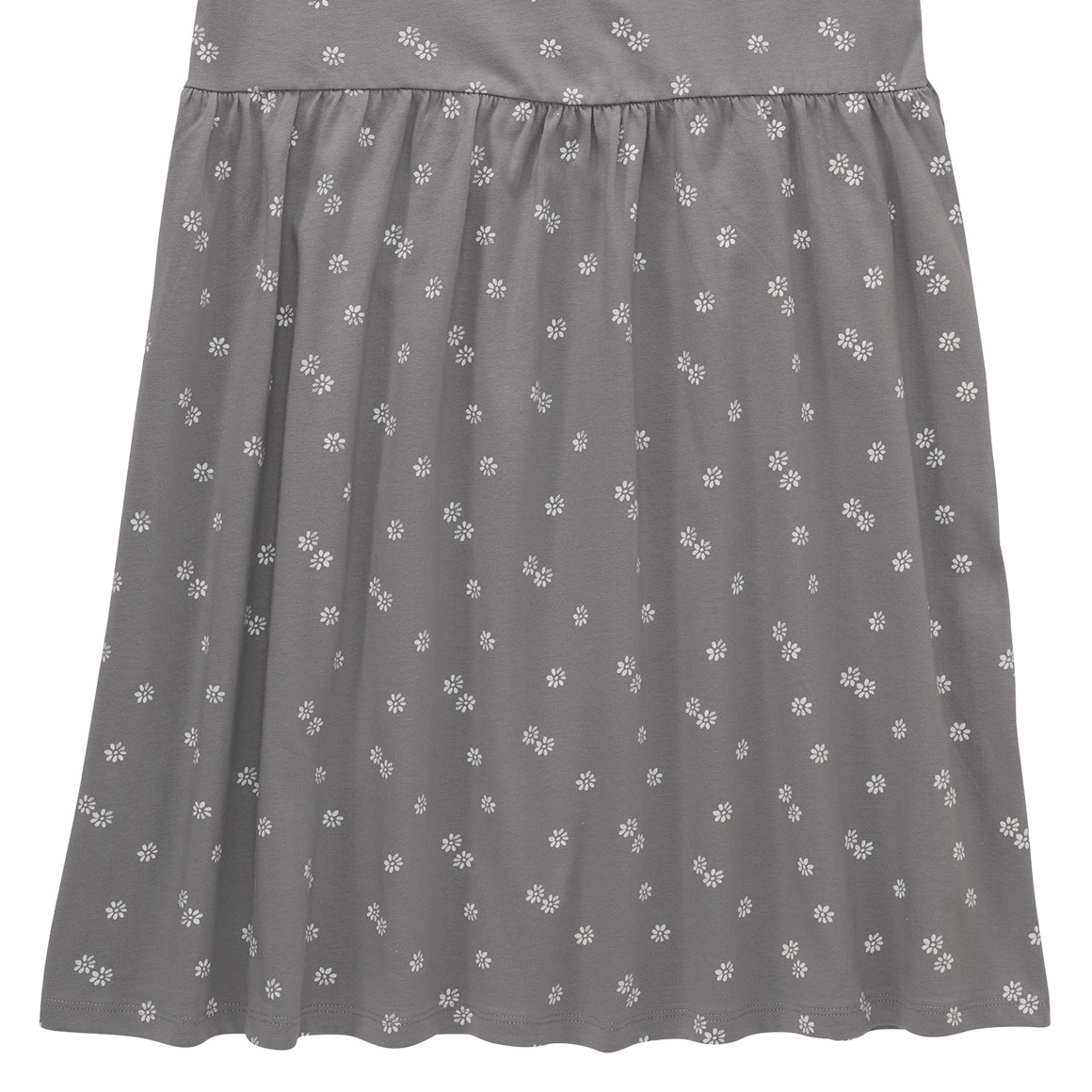 Yigga Mädchen Kleid mit Blumen-Allover grau