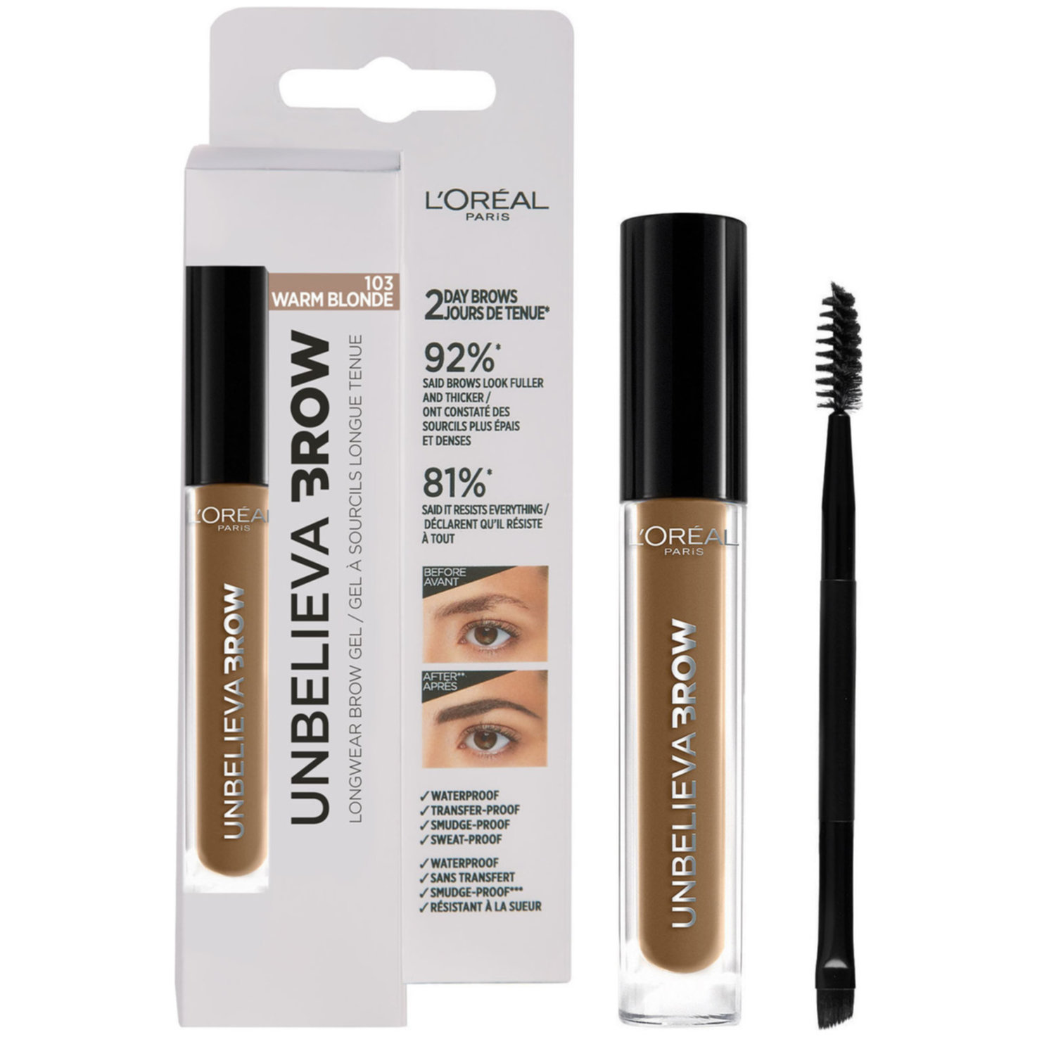 L'Oréal Paris UnbelievaBrow Augenbrauen-Gel 103 Warm Blonde