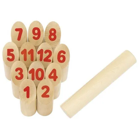 goki Wikingerspiel Number Kubb im Baumwollbeutel
