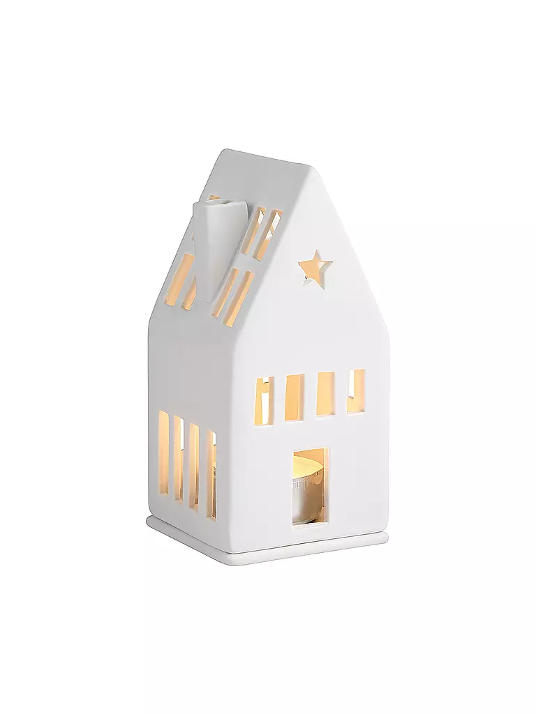 RAEDER Mini Lichthaus Traumhaus 6x13cm weiss