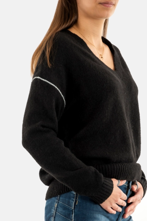 Pull hiver Le Temps Des Cerises sanny 0001 black