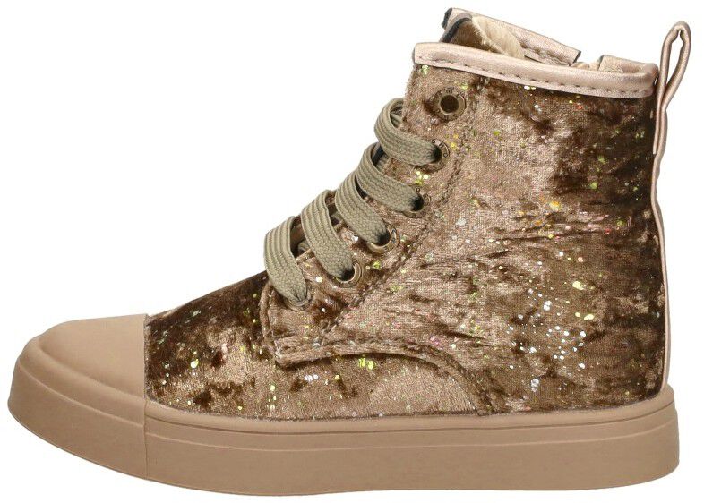 Shoesme Veterschoen hoog goudkleur