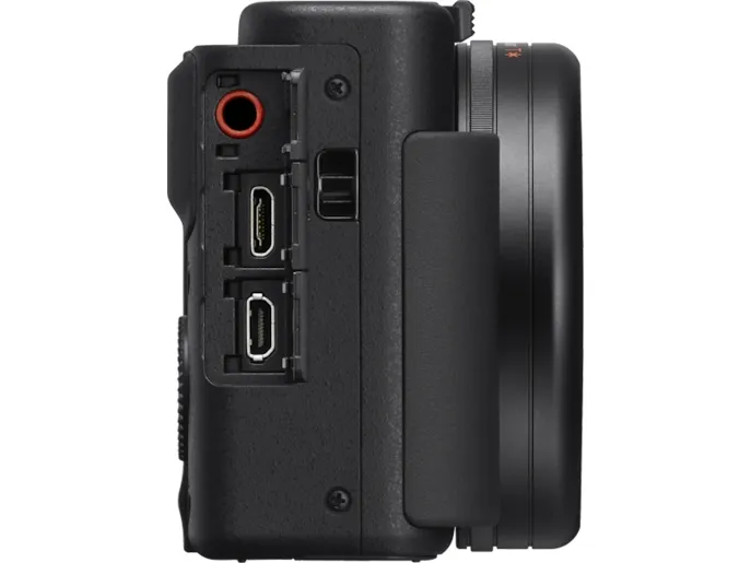Sony VLOGCAM ZV-1A - Digitalkamera - kompakt - 20.1 MP - 4K / 30 fps - 2.7x optisk zoom - ZEISS - Wi-Fi, Bluetooth - sort