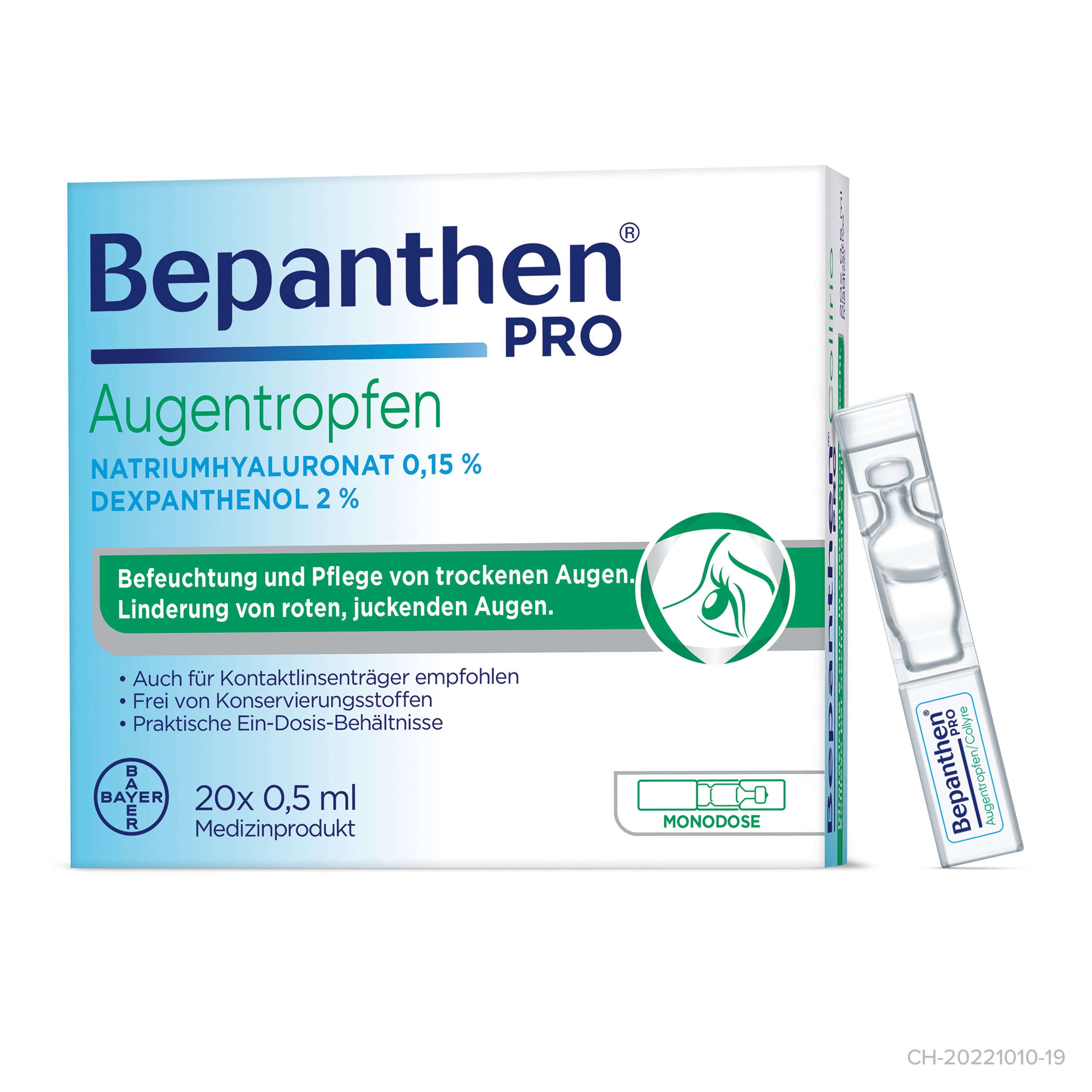 BEPANTHEN PRO Augentropfen Gtt Opht Monodos 0.5 ml
