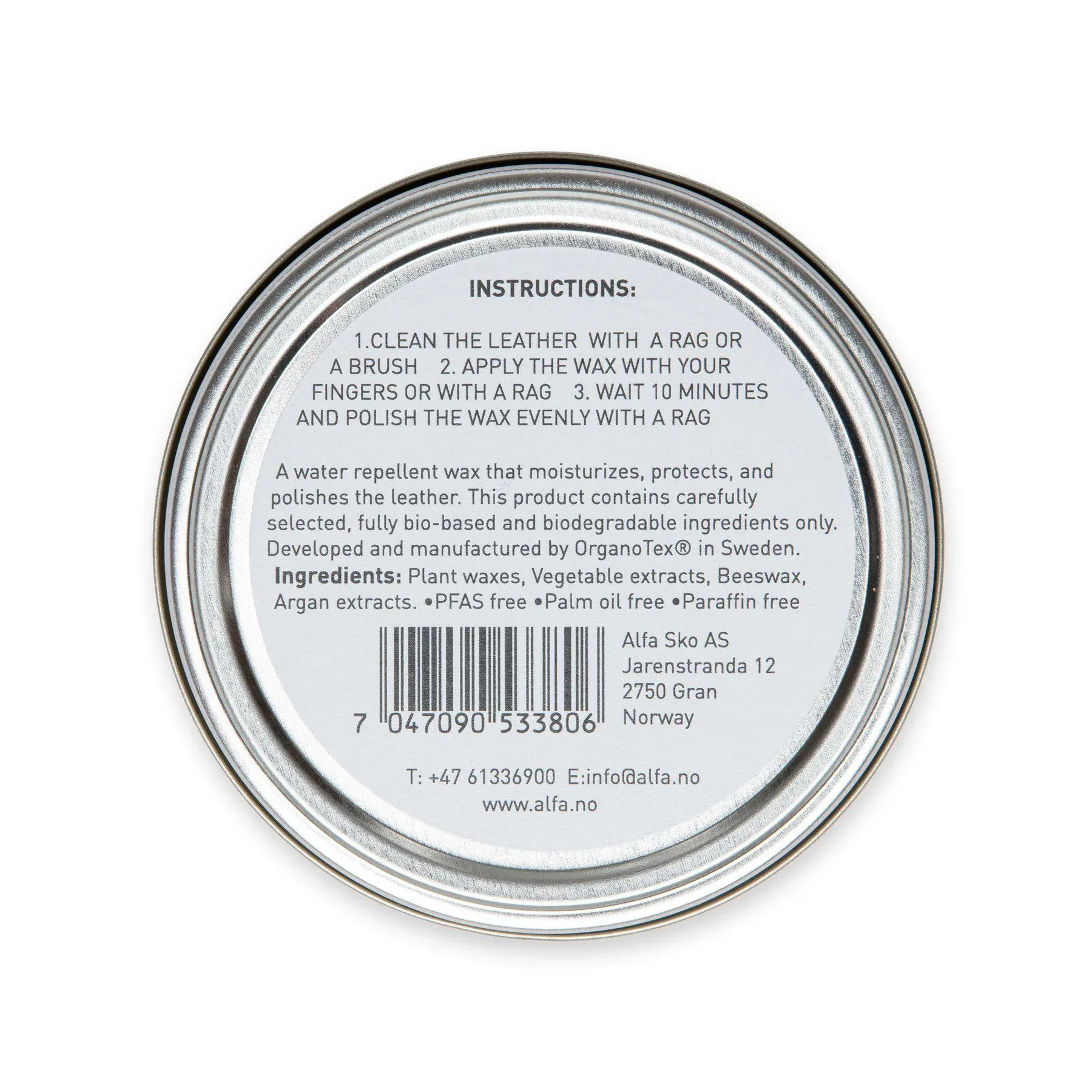 Alfa Alfa Leather Wax NoColour