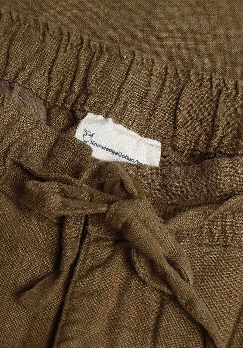 Knowledge Cotton Apparel Leinenhose Fig Loose Linen Pants Tuffet