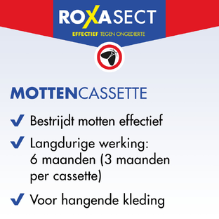 Roxasect Anti-Motten Combipack - Mottenballen en Mottencassette - 2 Stuks