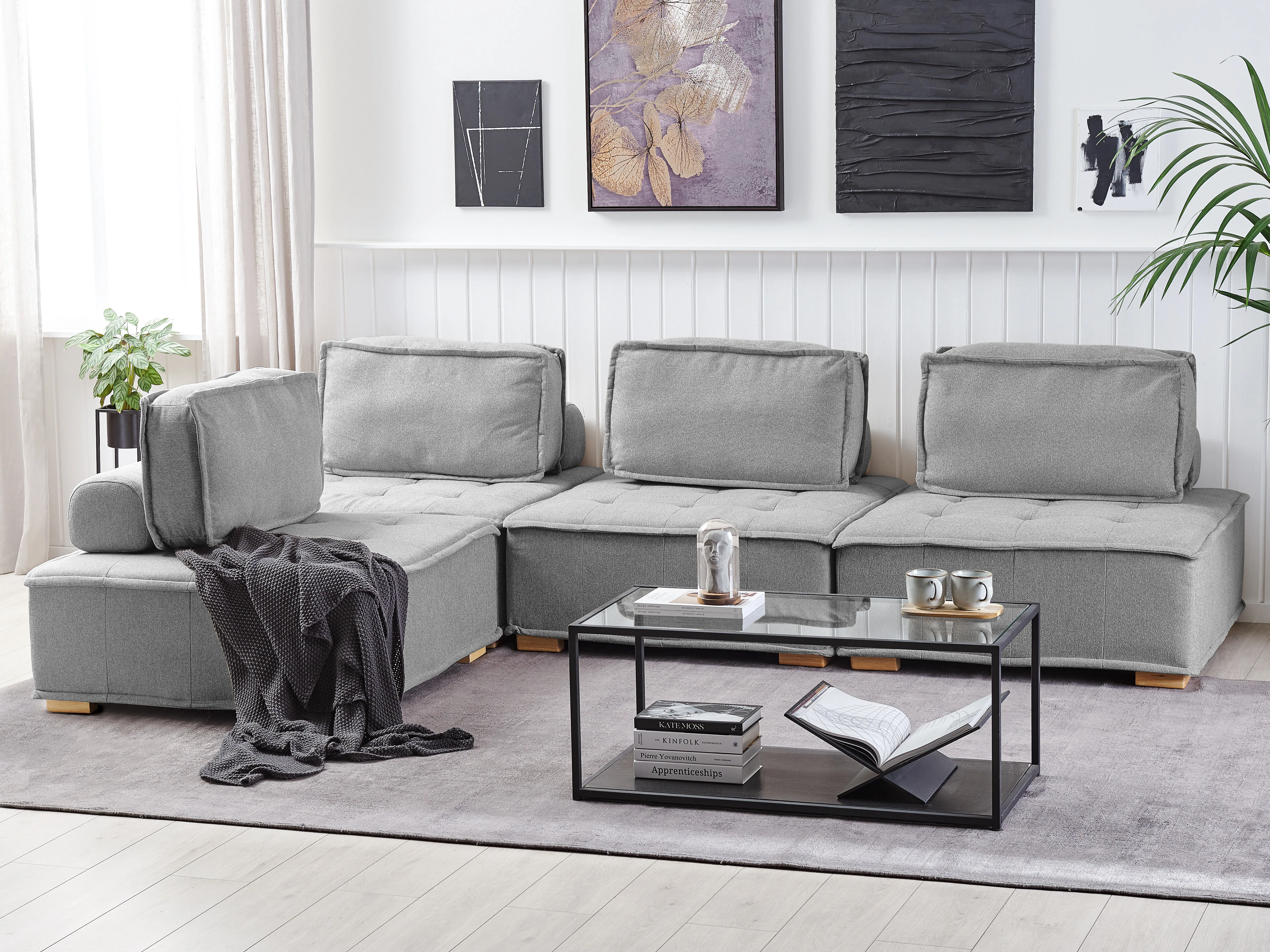 Zitmodule TIBRO Stof Grijs