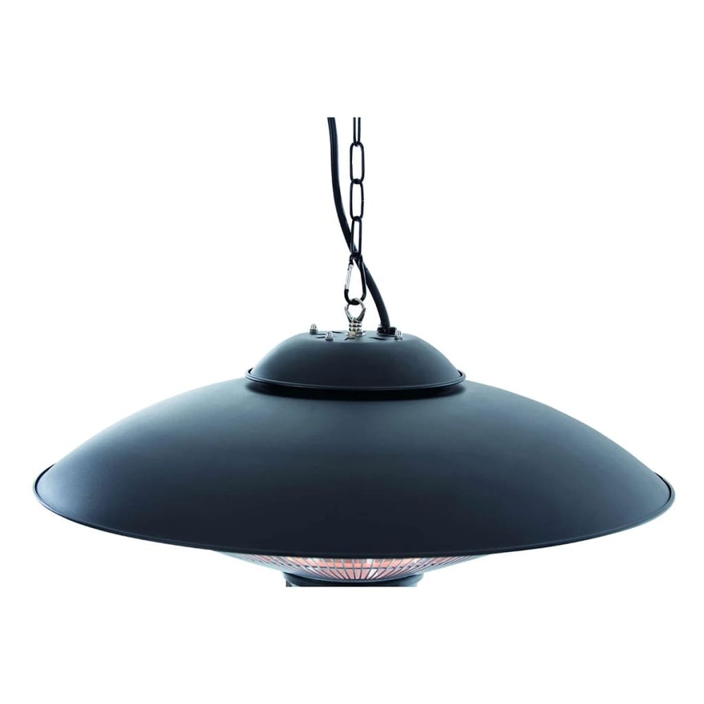 Chauffage avec télécommande sirius 2100 w halogène noir ce09b