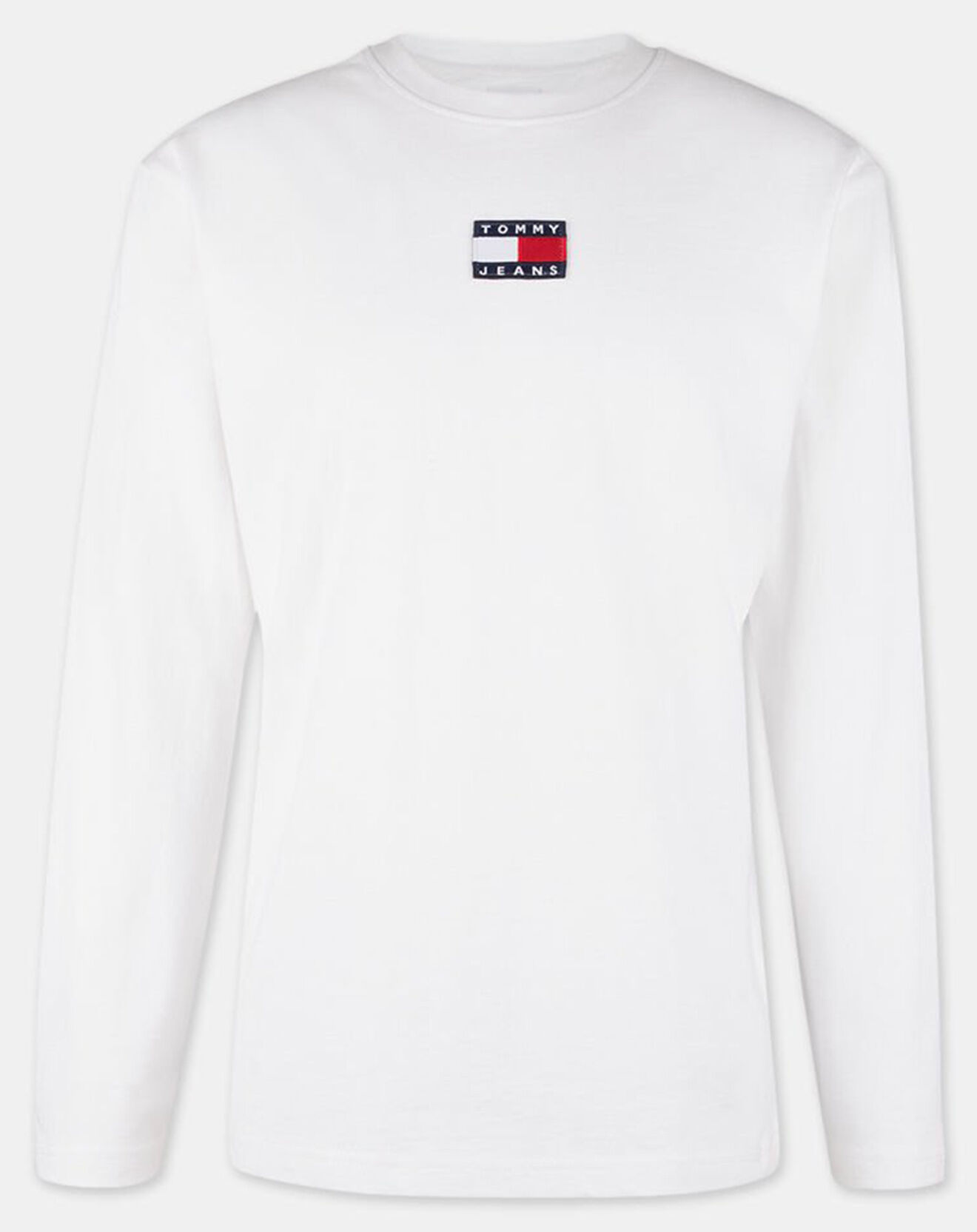 Tommy Jeans T-Shirt 100% Coton Bio Tommy Badge blanc