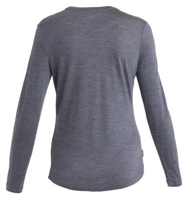 T-Shirt Manches Longues Femme Icebreaker Merino 125 Cool-Lite Sphere III Bleu