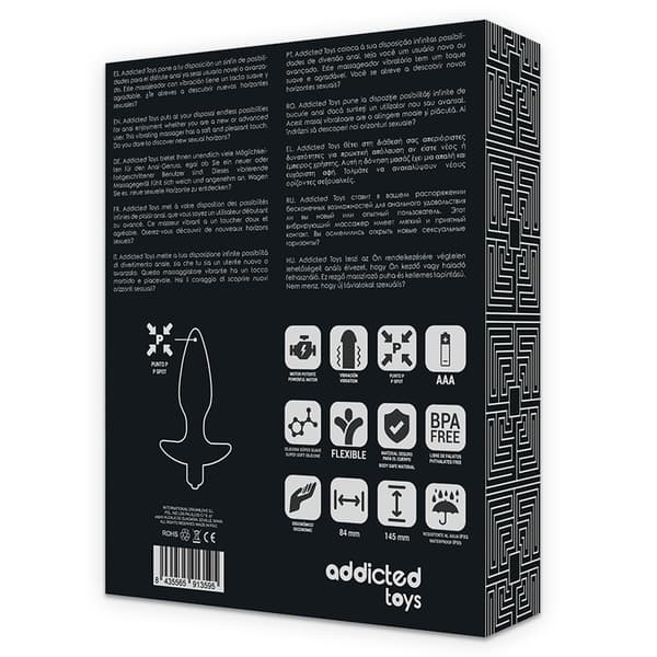 Addicted Toys - Massasjeplugg Anal With Vibration Black