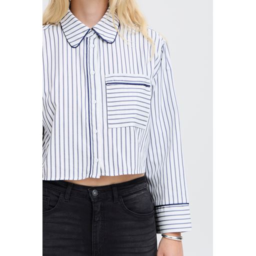 Ichi Strinne Skjorte, Total Eclipse Stripe, 40