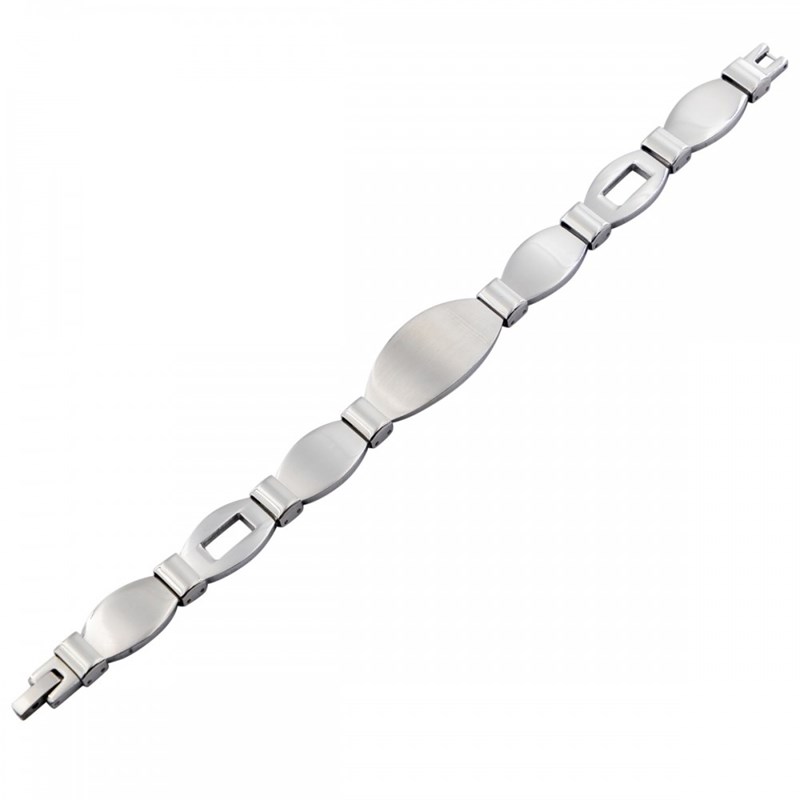 Gourmette Bracelet Homme en Acier