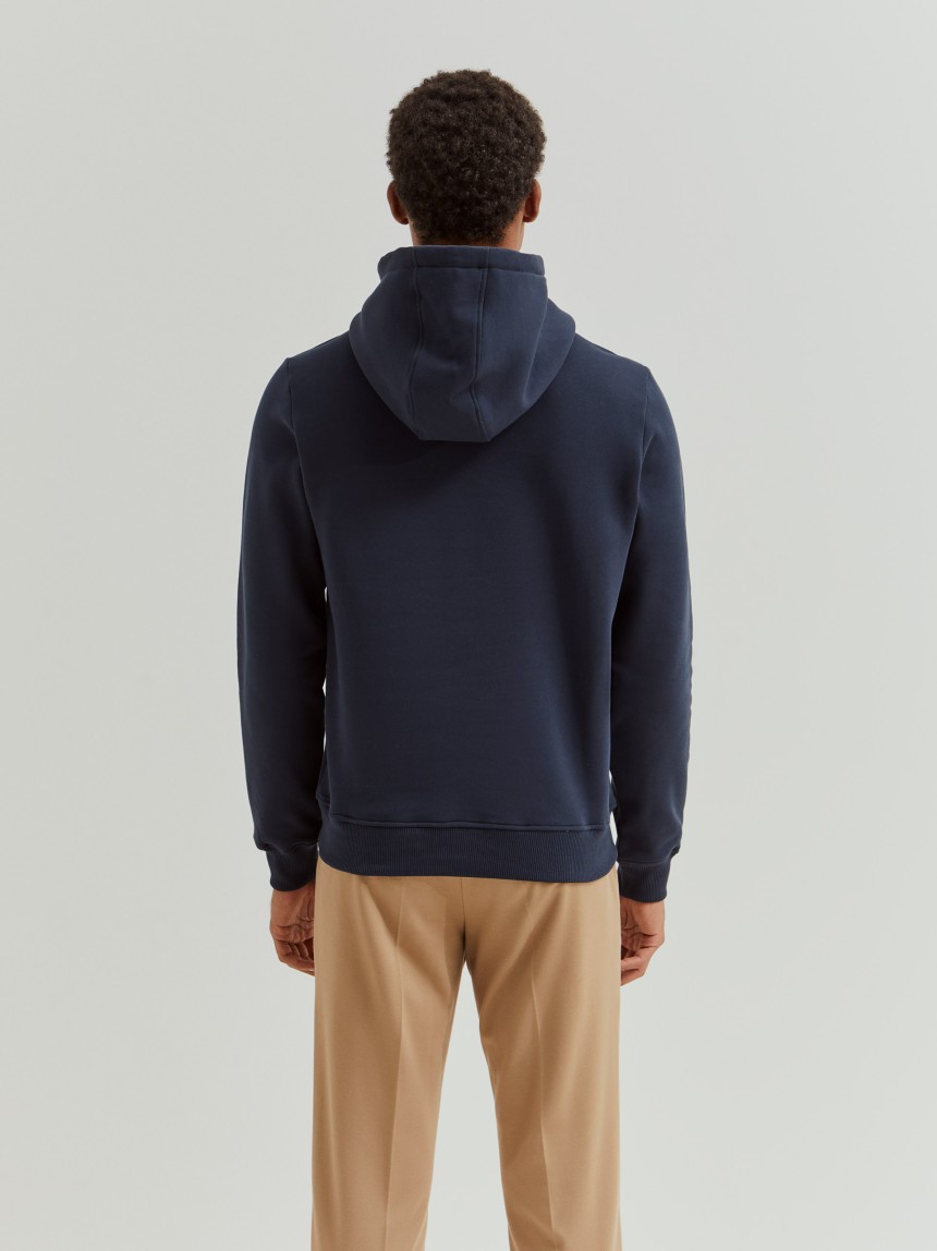 Sweatshirt de algodão com capuz