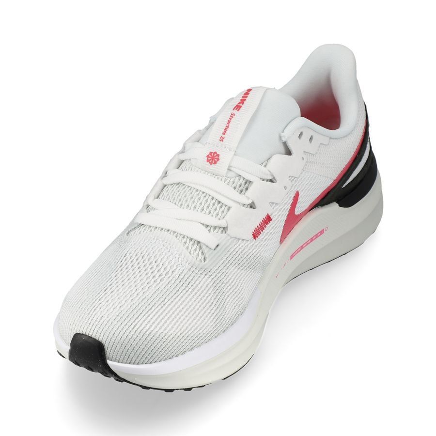 Nike Chaussures de Running Air Zoom Structure 25 - Blanc/Noir/Rose/Gris Femme