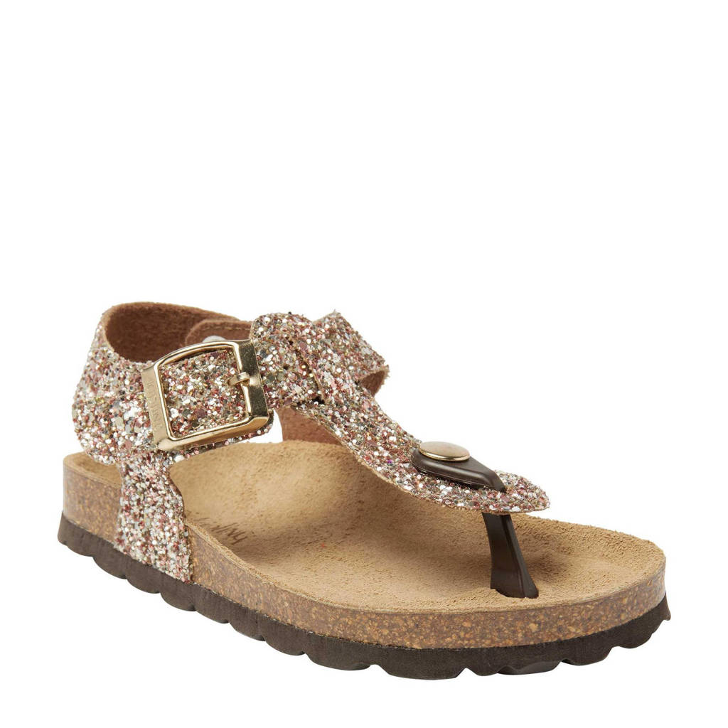 Kipling Madonna 1sandalen met glitters champagne