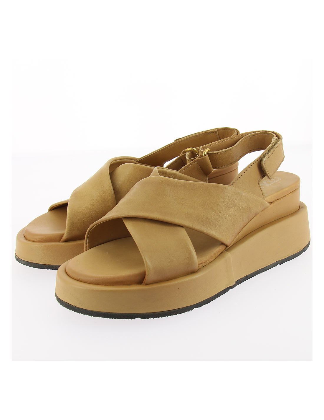 mjus sandales compensées femme bristol avena caramel