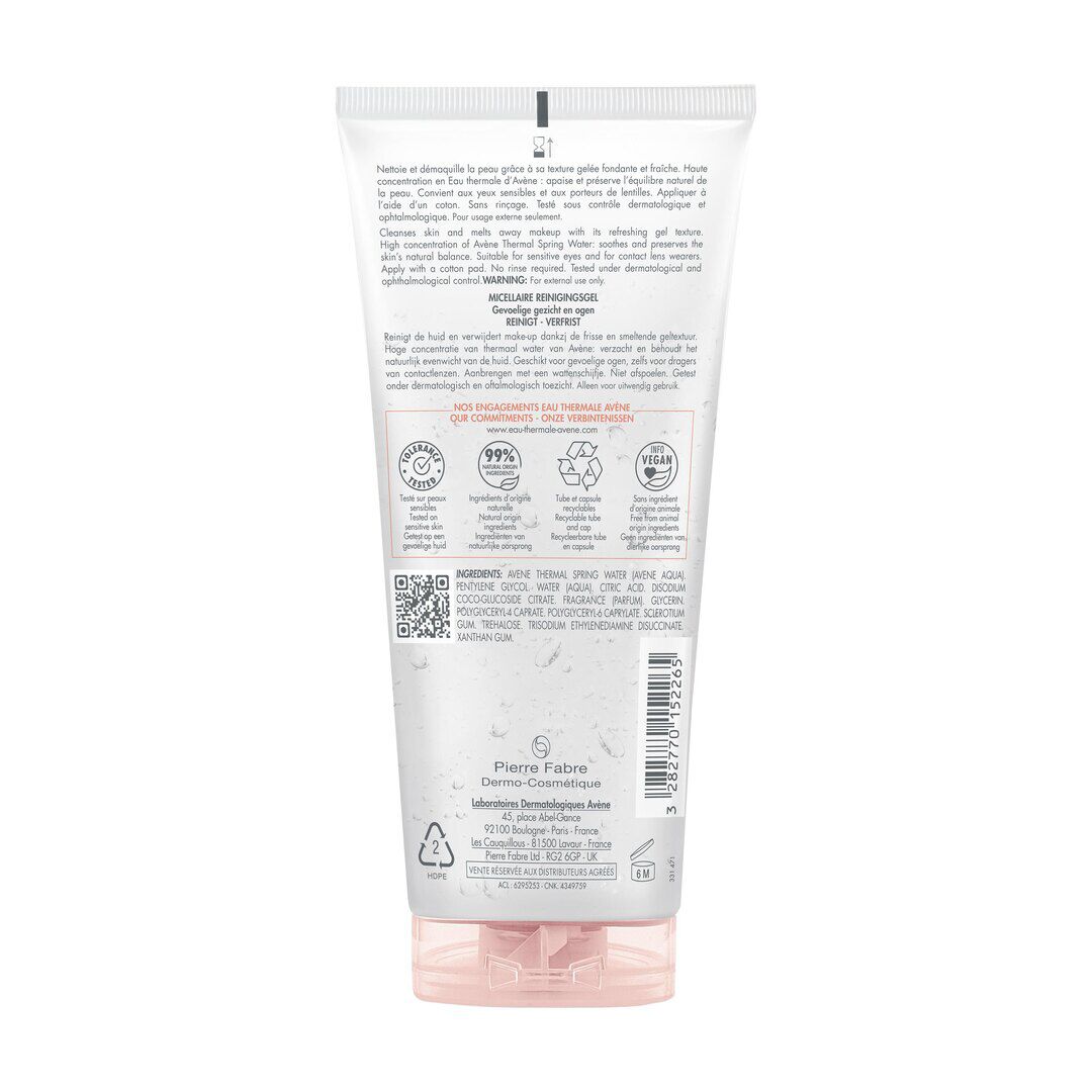 AVENE  Gel Micelar Desmaquilhante de Rosto - 200ml