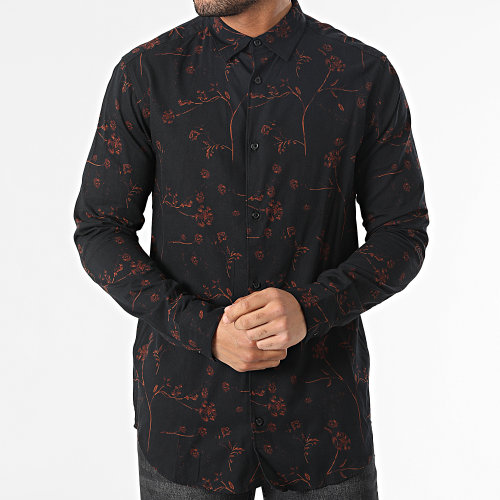 Chemise Manches Longues Axl Life Noir Floral