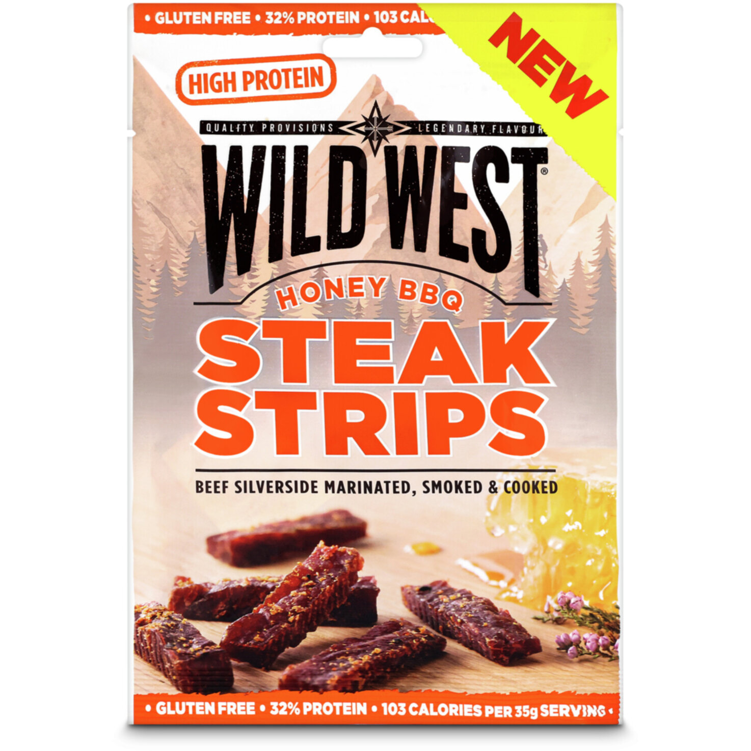 Wild West Steak Strips Honey BBQ