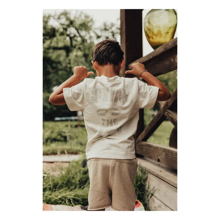 Baje Studio T-shirt Perth Saving The City | Blanc