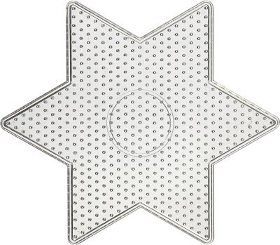 Perleplade - Stor Stjerne - Medium - Str. 15X15 CM - 10 Stk