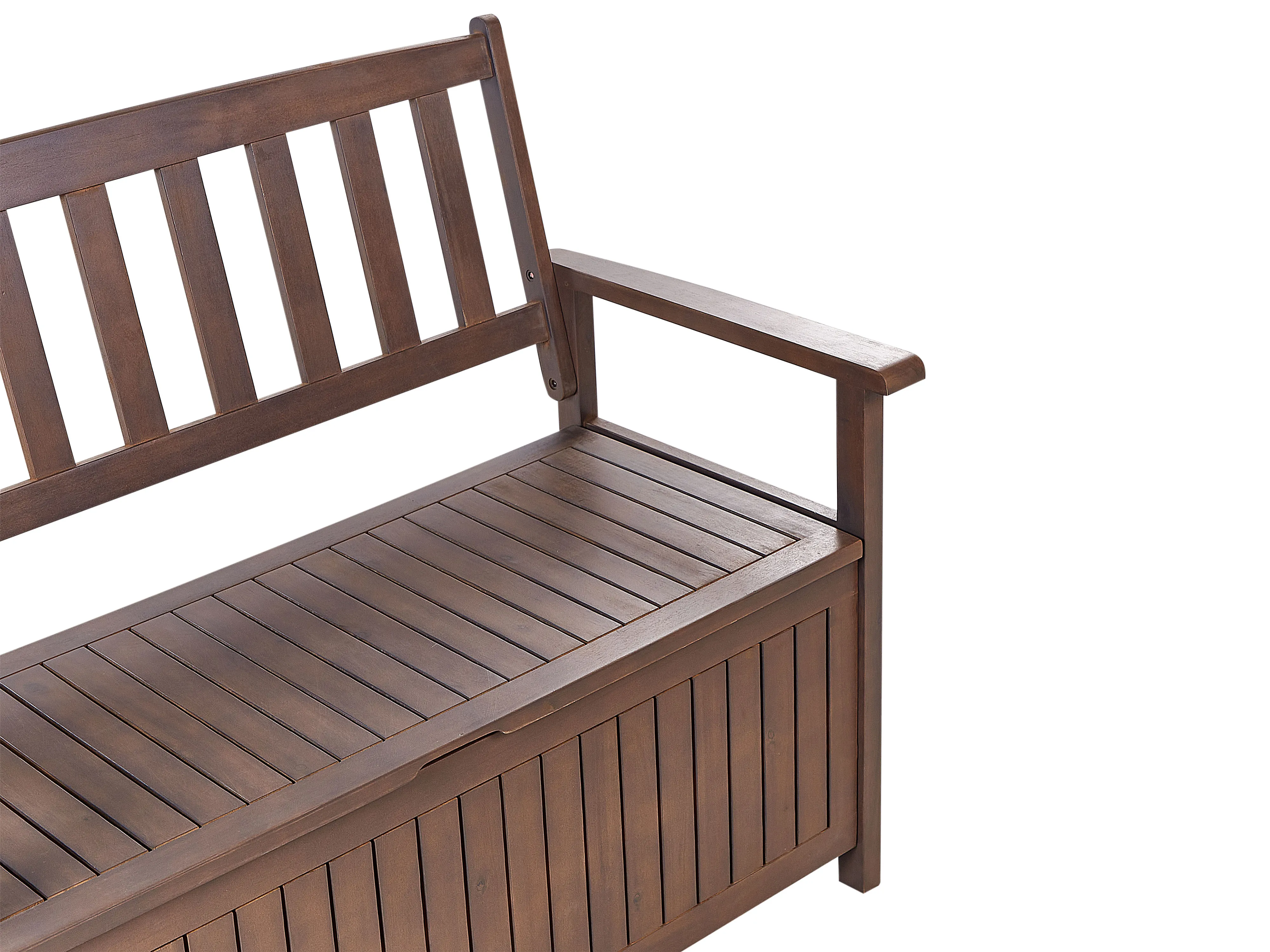 Tuinbank SOVANA 120 cm met opbergruimte Acaciahout Donkerbruin