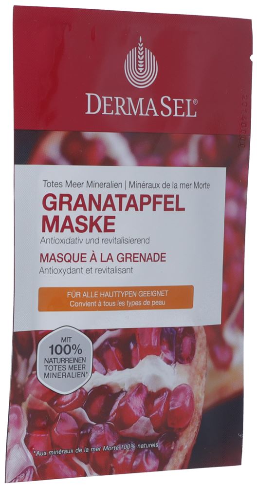 Dermasel Maske<br>12 ml, Beutel, Granatapfel deutsch/französisch